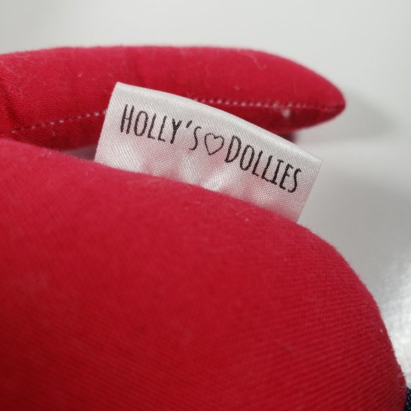 Holly's Dollies Handmade Custom Doll Male Named Lincoln Denim Legs Red Top - Picture 4 of 5